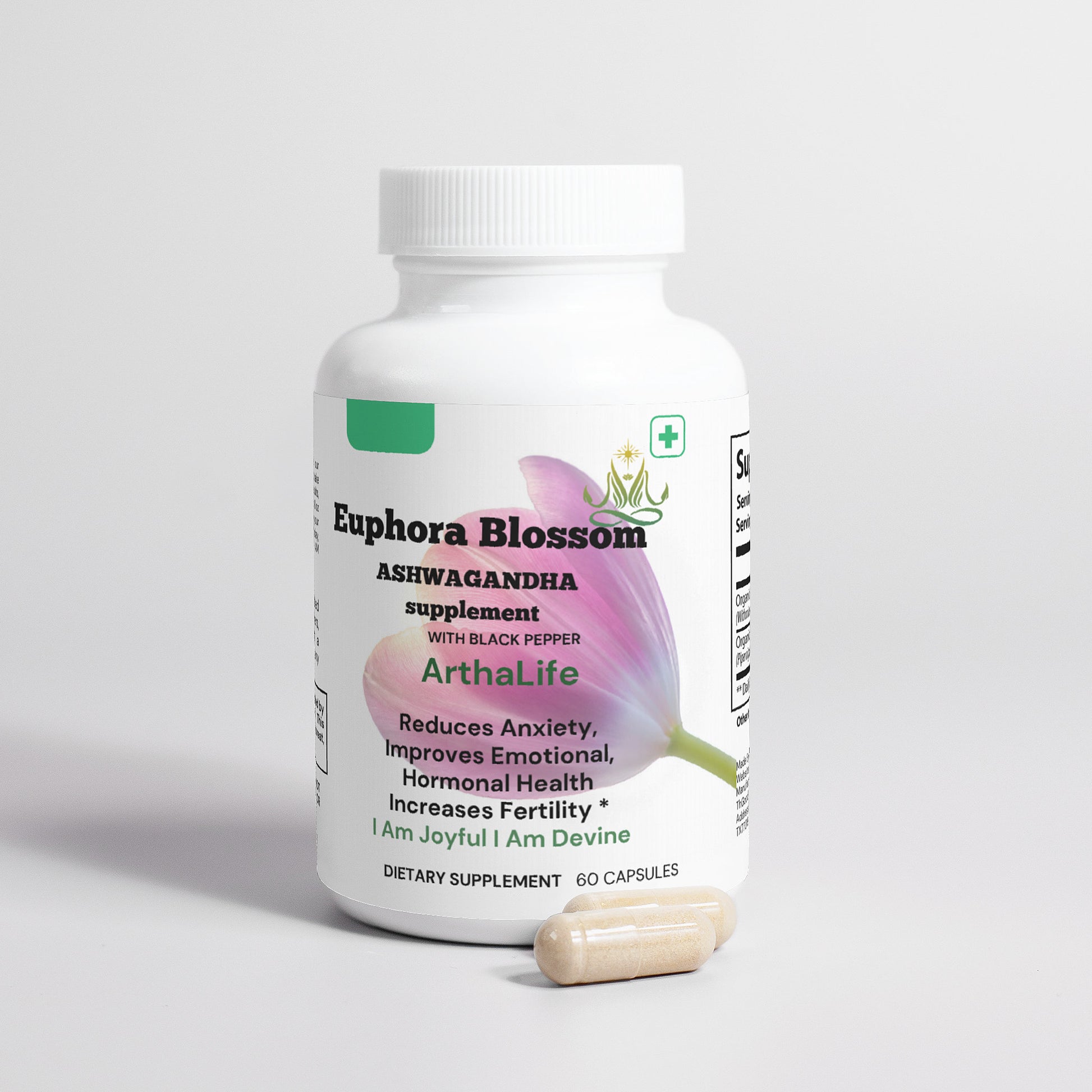 Euphora Blossom Ashwagandha Supplement